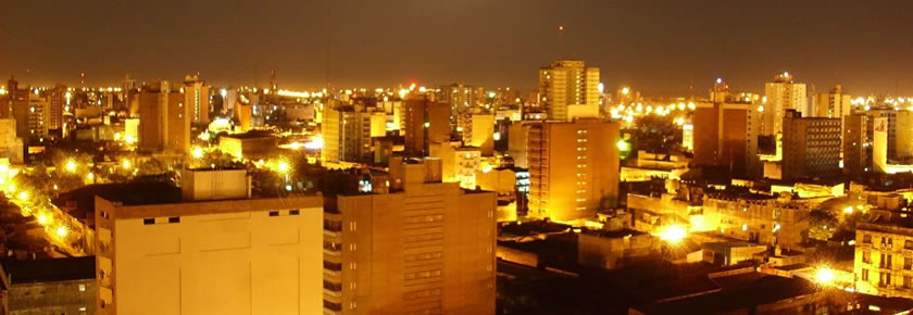 Santa Fe de la Veracruz | Vista nocturna de la ciudad de Santa Fé
